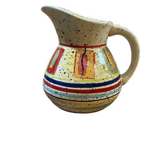 Pfaltzgraff SEDONA stonewear Creamer Pitcher Multicolor Speckle southwest - Picture 1 of 10